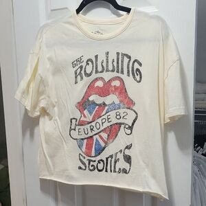 Rolling Stones Europe ’82 Cropped Band Tee Target | M